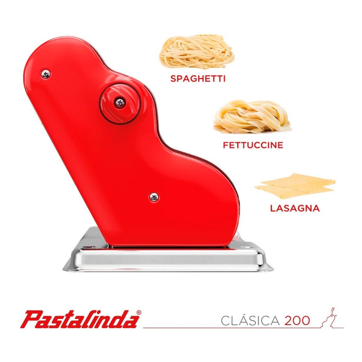Maquina De Pastas Pastalinda Clásica 200 Roja 20Cm
